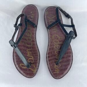 Sam Edelman Women's Sandals Size 8 Gigi Tstrap Black Thong